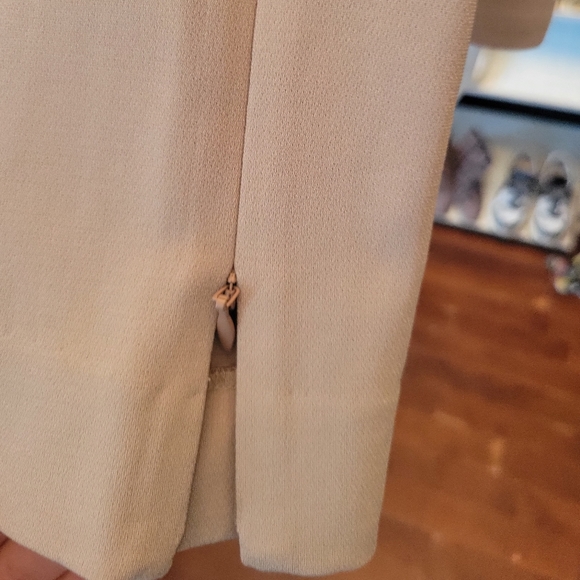 Aritzia Babaton-Slim High-rise- Tan trouser- Flare with front opening at ankles. - Picture 4 of 6